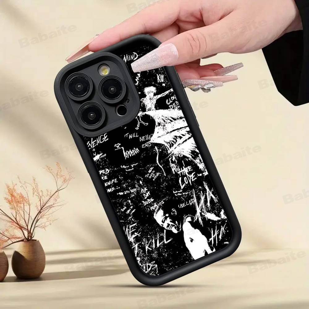 Custodia per Telefono Rapper X-XXXTentacionS Per IPhone 17 16 15 14 13 12 11 Pro Max Plus Custodia in Silicone Antiurto