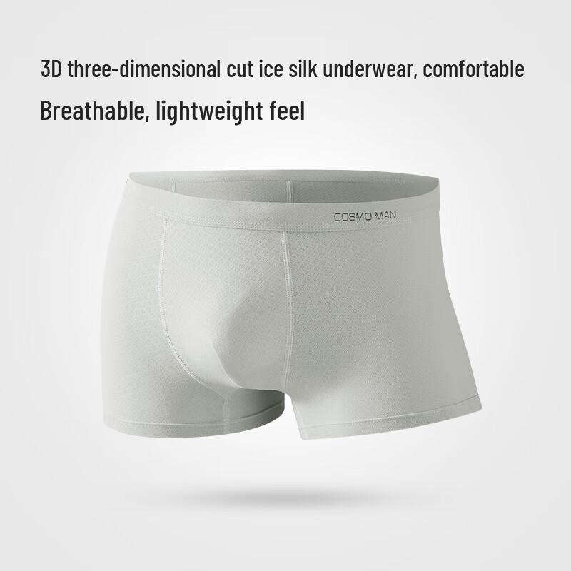 Urban Beauty Men's Ice Silk Boxer Briefs 3-Pack