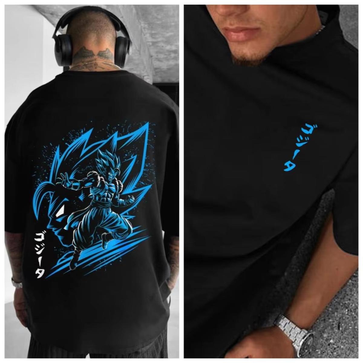 

Мужская футболка Dragon Ball Летняя с коротким рукавом Новая Модная Высококачественная Хлопковая Одежда с Принтом Женская Модный Бренд Свободная Унисекс S