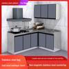 2-Meter Stainless Steel Waterproof Kitchen Cabinet with Sink for Household or Rental Use