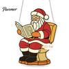 Easy to Hang Xmas Tree Ornaments Christmas Hanging Pendant with Chain, Lightweight Winter Wall Decor, Double-sided Indoor Festive Decorations Acrylic