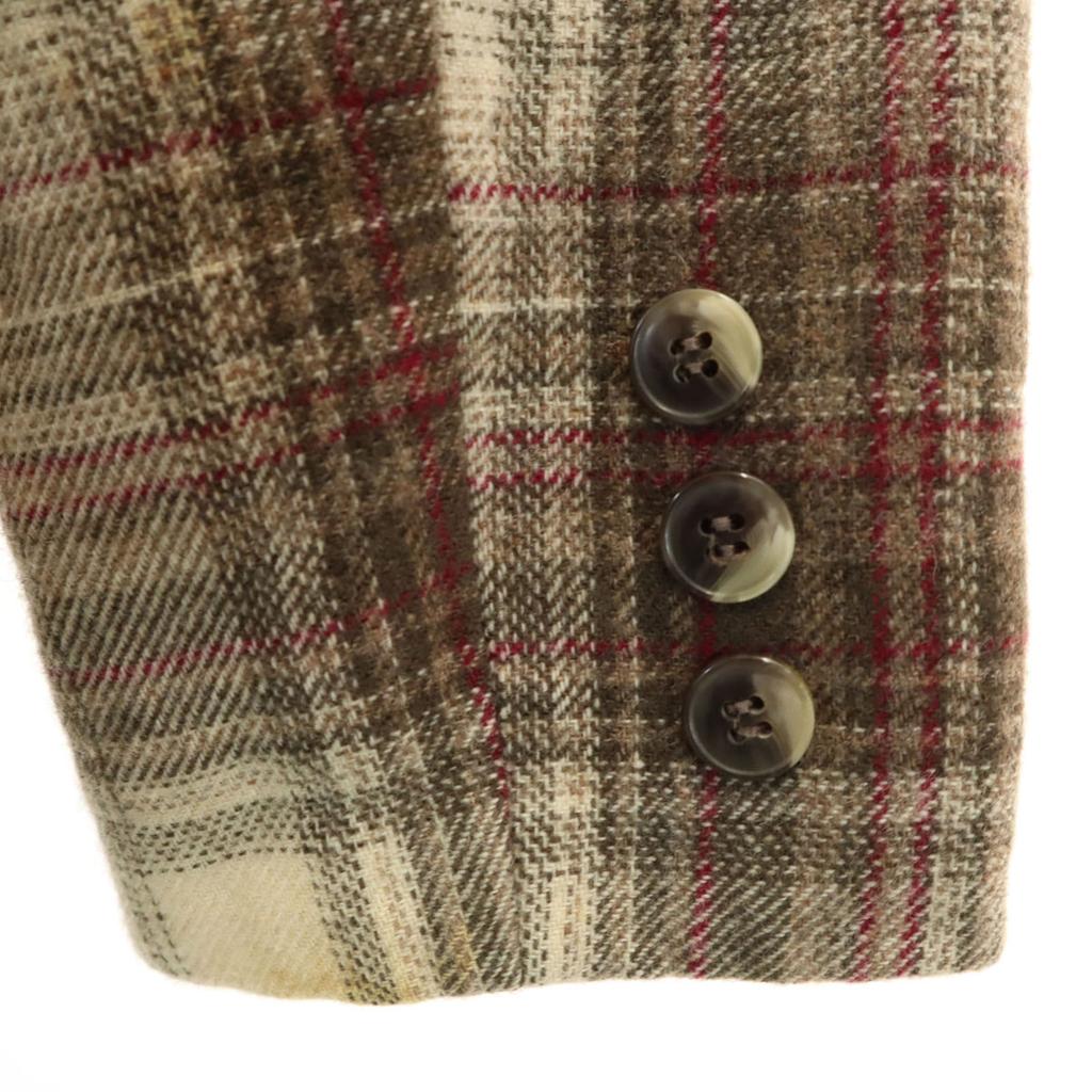 PENDLETON 70s Made In USA Wool Vintage Check Pattern Tailored Jacket 12 Women Used