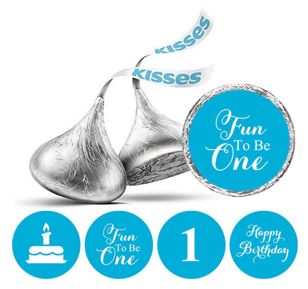 

Любий сувенір Fun to Be One Тематичні наклейки на день народження, етикетки, 190 шт. 0.75 Inches Diameter синій