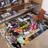 Custom Name Crystal Velvet Rug,Oasis Comfortable Anti Slip Floor Mat For Room Decoration