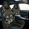 2pcs, Wolf Mandala 4 Wallpaper By Dresut Style Decorative Car Seat Covers, Universal Fit For SUV Sedan Truck, Soft Washable Fabr
