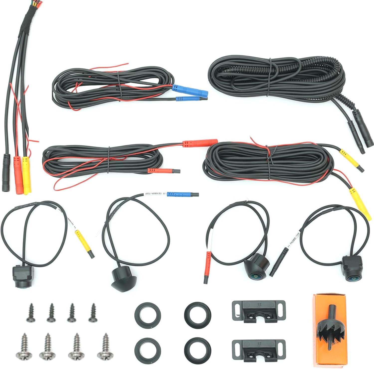 

Car AHD 720P/1080P 360° Panoramic System Reversing Camera Set for Android Auto Radio чорний