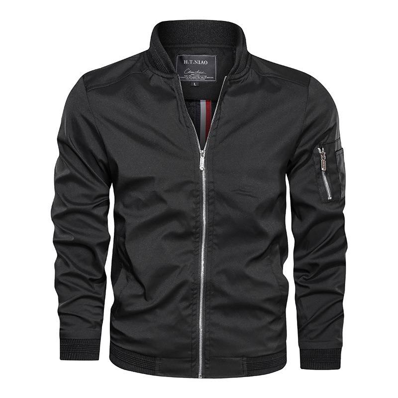 Men S Baseball Jacket Korean Style Casual Fit For Autumn
