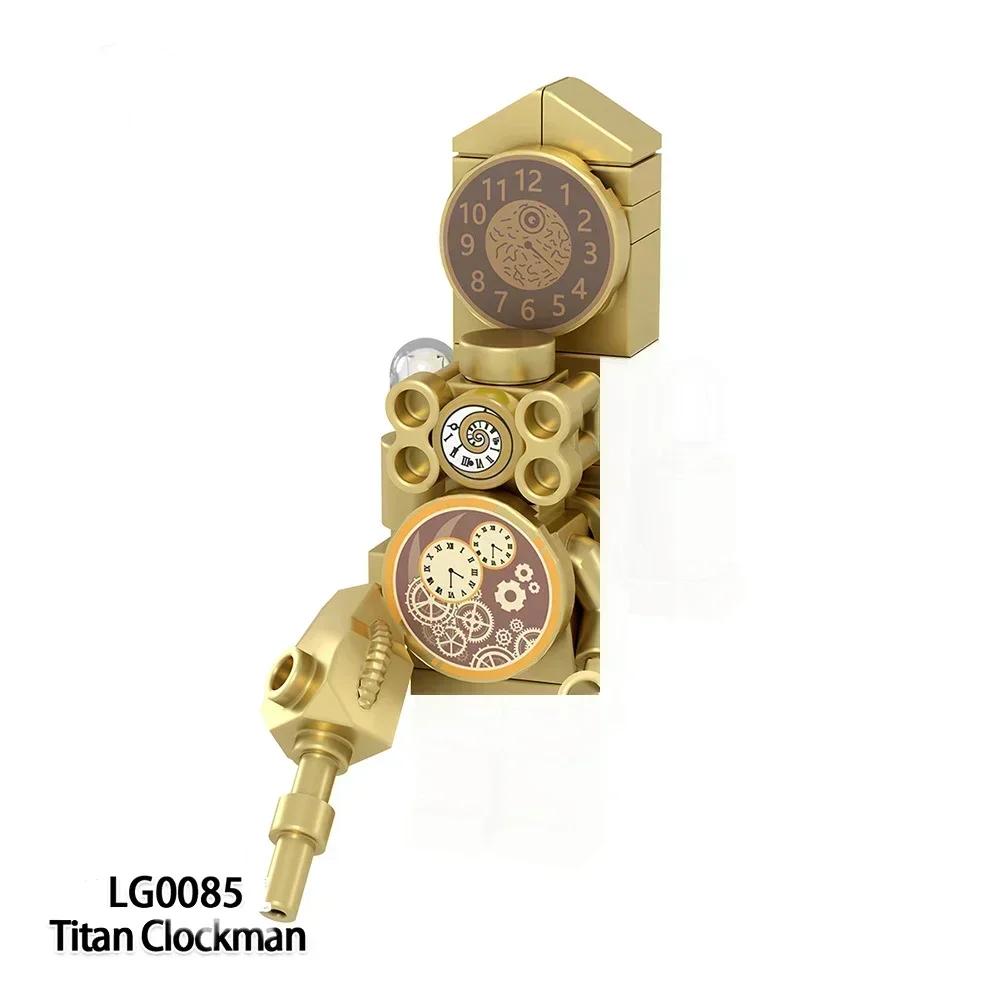 New Skibidi Toilet Man Anime Cartoon Bricks Dolls Figure Cameraman Speakerman TV Man Action Bricks Toy Figures Building Blocks