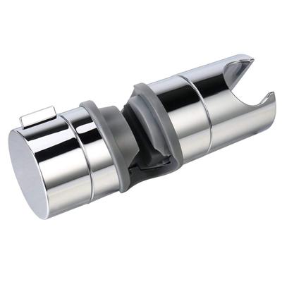 ABS Chrome Adjustable 19~25mm Shower Rail Head Slider Riser Holder Bracket Slide