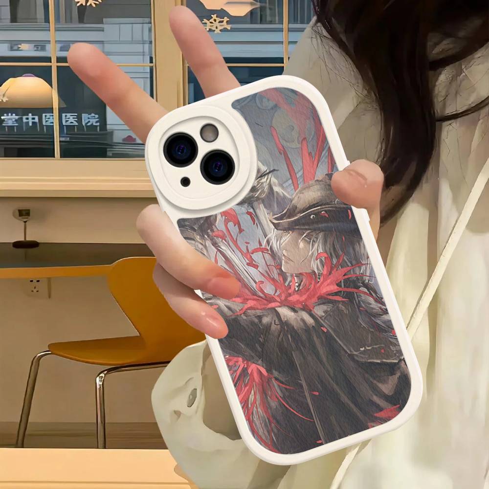 

Dark Hunter B-Bloodborne Game Leather Phone Case For IPhone 16 15 14 17 Pro Max 11 12 Mini Plus Soft Shell iphone 11 pro
