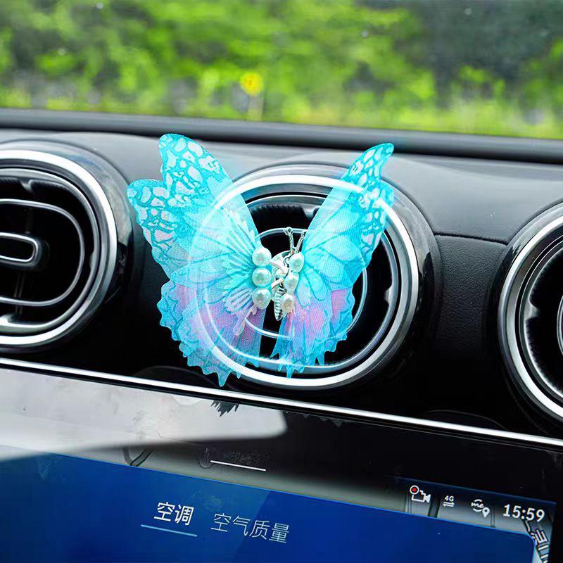 Butterfly Air Vent Ornament: Creative Chinese Style Car Interior Decoration