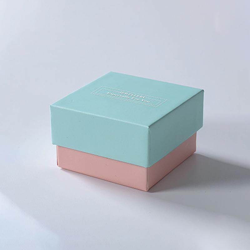 

Jewelry carton, ring, stud earrings, earrings, necklace, bracelet, bracelet, jewelry packaging box. blue powder hot silver no. 1 5.5*3cm; jewelry box