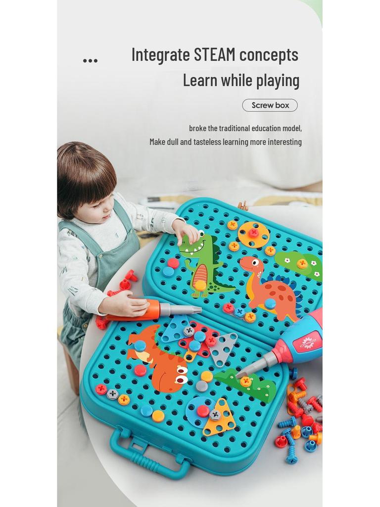 Children's Electric Repair Toolbox DIY Toy Set