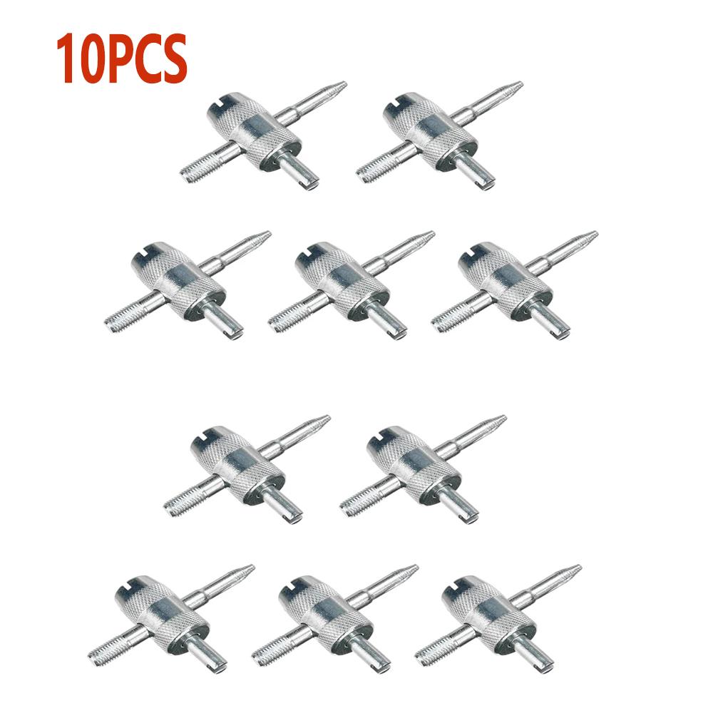 2/5/10/20 pcs Tyre valve core tools valve core 4 Way Car Truck Tire Screwdriver Valve Stem Core Remover Installer Tool