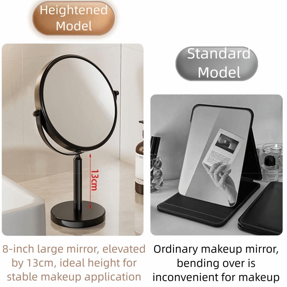 360 Rotating Desktop Makeup Mirror Double Sided Swivel Vanity Mirror  Tabletop