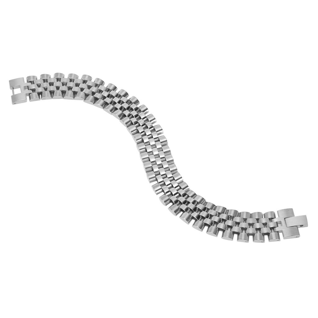 Herrenarmband Modische Handkette Legierung Uhrenarmband Edelstahl Silber Handgelenkschmuck