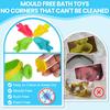 Baby Bath Toys for 1 2 3 4 Year Olds Toddler Kids - 10PCS Mould Free Water Play Swimming Pool Toys No Mould Watering Can Bath Boats Bath Cups for Boys