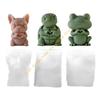 Lovely Dog Designs Silicone Mould for Personalize Home Decoration and Craft Projects Easy To Use Cleaning 55KF