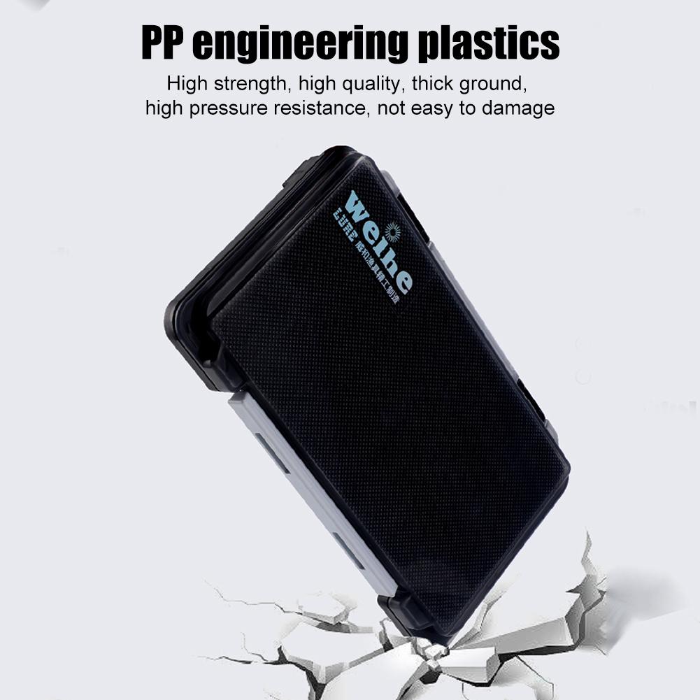 Fishing Tackle Box Portable Fishing Accessories Lure Hook Storage Case 12 Compartments Removable Fishing Tool Organizer Boxes