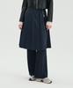 PINBLACK Wool Mix Pleated Set-Up Skirt