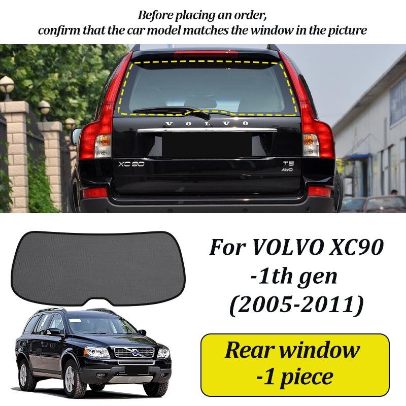 LINNUNU Magnetische Auto-Sonnenschutzscheibe Windschutzscheiben-Vorhang Seitenfenster-Sonnenschutz UV-Schutz für VOLVO XC90 2005-2011-2025 Zubehör