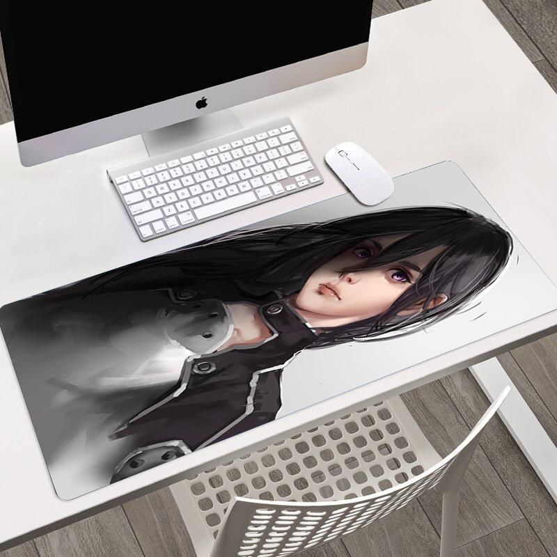 Anime Sword Art Online SAO HD Printing Mousepad Computer Lock Edge Keyboard Mat PC Desk Pad Large Mouse Pad Gaming Accessories
