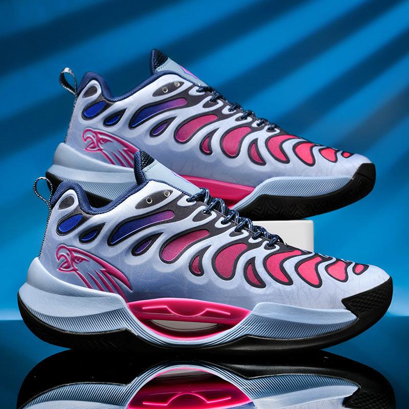 Basketball shoes new middle school children middle school students youth rubber soft sole cement ground actual combat training sports shoes men 36
