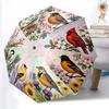 1pc Sturdy 8-Bone Auto Umbrella, Beautiful Garden Birds Umbrella, Digital Printed, Foldable Umbrella for On-the-Go Outdoor Use