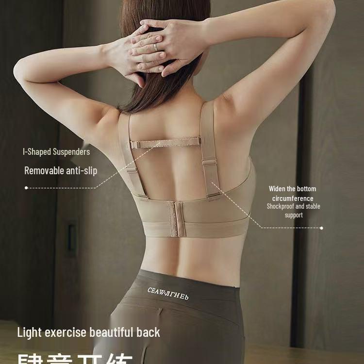 Wirefree Sports Bra for Large Busts - Minimizing, Anti-Sagging, Side Support, Thin Back Smoothing