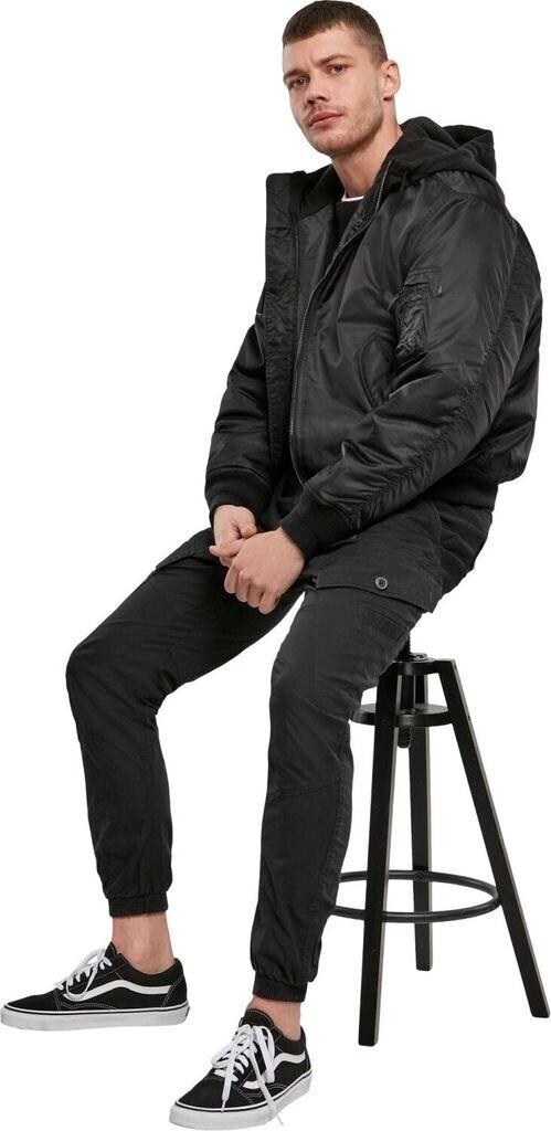 Winter Jacket Brandit MA1 Sweat Hooded Jacket Black