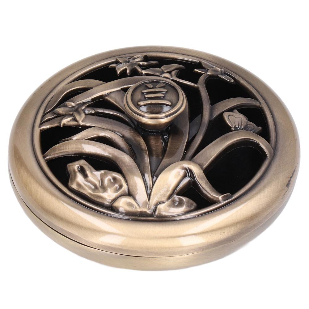 9*4.5cm Retro Coil Incense Censer Home living room indoor aromatherapy fragrance Orchid