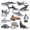 Realistic Pvc Orca Devil Fish Sea Lion Penguin Dolphin Ocean Animal Diver Model Set