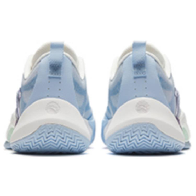 Anta Zap 1 Cushioning, Wear Resistant Low Top Basketball Shoes Men's White Blue Sneakers 912421601Q-2