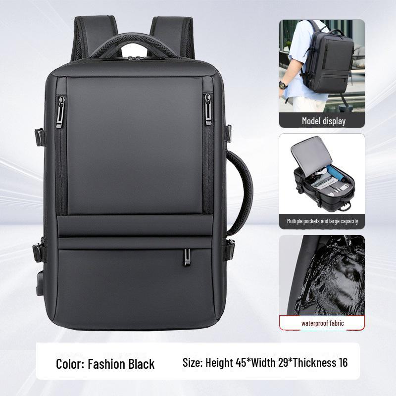 Špičkový vodotěsný batoh pro podnikání, cestování a dojíždění - Unisex módní design pro notebooky a běžné nošení