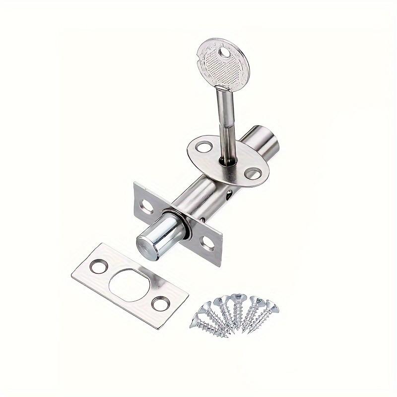 Heavy-Duty Metal Pipe Invisible Lock – Uncharged Mortise, Tube Key, Deadbolt, Kit, Office Doors
