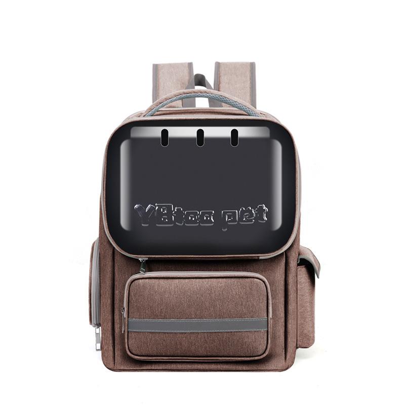 

Pet backpack, transparent space capsule portable outdoor pet backpack with breathable and large capacity, a backpack for cats хаки