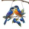 Dangling Bird Ornaments Dangling Bird Light Catcher 2D Acrylic Birds Centerpiece Window Panel Decor for Home Studio Restaurant
