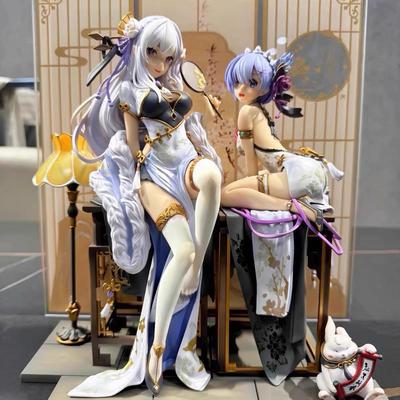 Re:Zero -Starting Life In Another World- Emilia Rem - Cheongsam - Anime Girl Model Figurine Ornament Gift