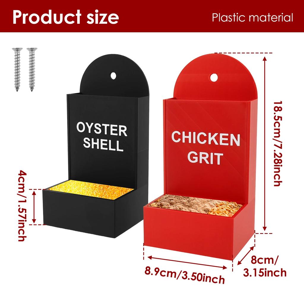 2Pcs Hen Feeder Automatic Feeders for Chickens Pigeon Duck Goose Chicken Accesaries Outdoor Farm Animal Poultry Feeding Supplies
