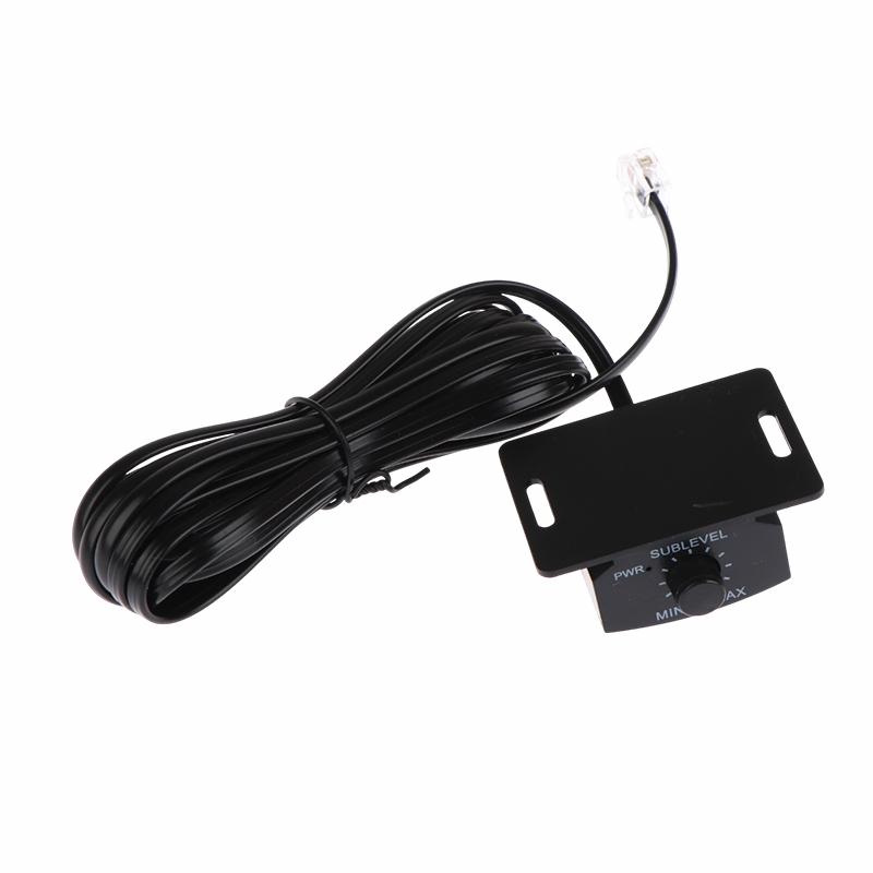 Car Amplifier Wired Remote Bass Knob Controller – 4-Meter Cable for Subwoofer Volume Adjustment
