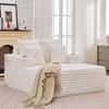Chaise Longue Grande, Sofá-Cama de Pele Sintética com Porta-Copos, Poltrona Macia como Nuvem, Sem Montagem