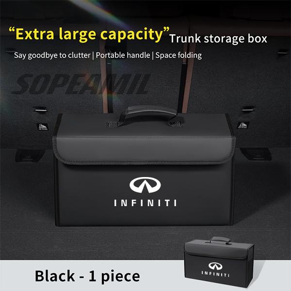 Infiniti Q50 Q70 QX30 QX50 QX55 QX56 QX60 QX70 QX8 JX35 EX25 FX35 G37 M35 ESQ Car Trunk Storage Box Foldable Stowing Tidying Bag dzm3