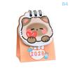 2026 Horse Year Mini Desk Calendar Cartoon Portable Coil Monthly Calendar Planner Office And Home Decor New Year'S Present