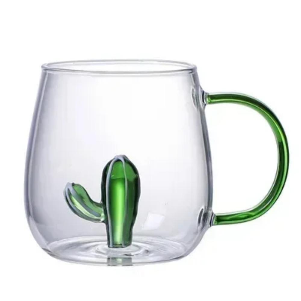 Cartoon Animal Shape Glass Home Cute High Borosilicate Glass Single Layer Cup Living Room with Guests Juice Cold Drink Cup