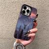 Elk Reindeer Phone Case For IPhone 16 15 14 Plus 13 12 11 Pro 7 8 XS Max XR Silver Black Bumper Case