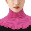 Scarf High-necked Skin-friendly Elastic Fiber Comfortable Women Neckwear for Winter