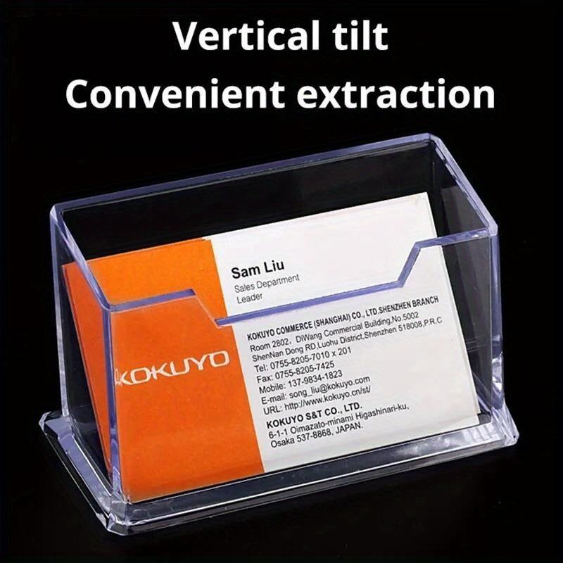 Creative Transparent Acrylic Storage Card Business Hotel Exhibition Large Capacity Business Card Case