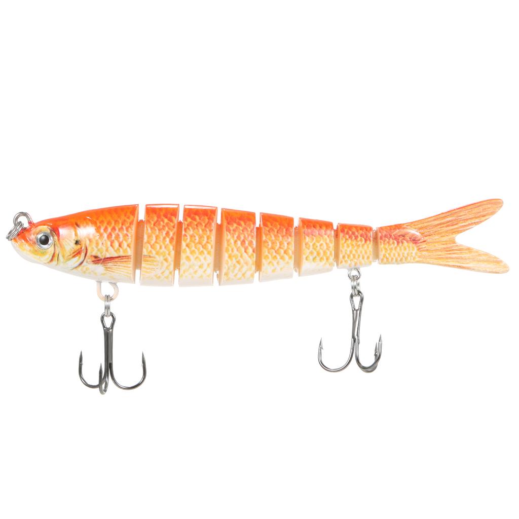 TARUOR 140mm Multi Jointed Swimbait Lifelike 8 Segment Fishing Swimbait Minnow Lures Artificial