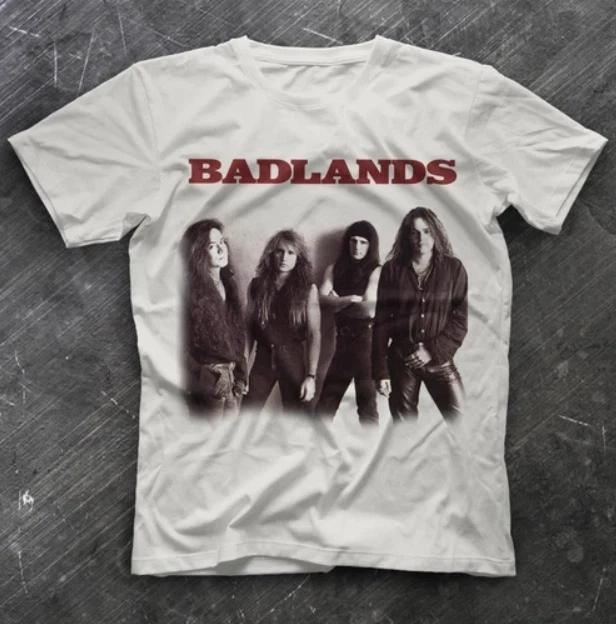 Badlands White Unisex T-Shirt Short Sleeve Cotton White All size Shirt XL
