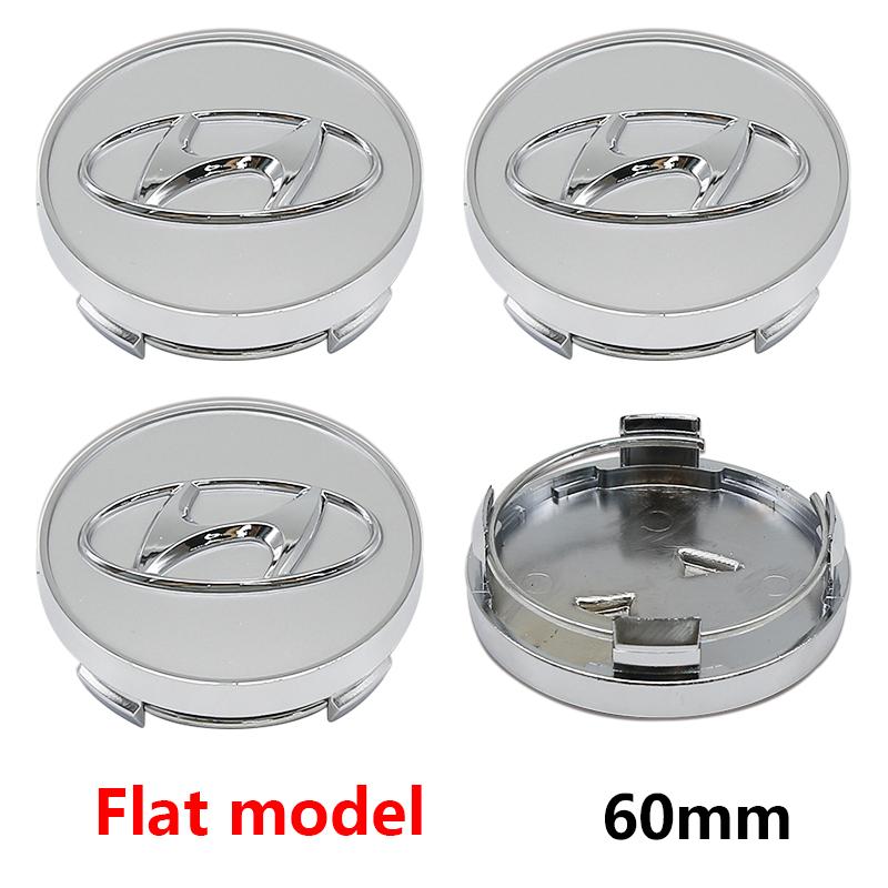 ABS 56/58/60mm 3D Znak na auto Krytky středů kol Odznaky Kryty Příslušenství Pro Hyundai I10 I20 I30 Getz Accent Elantra Santa